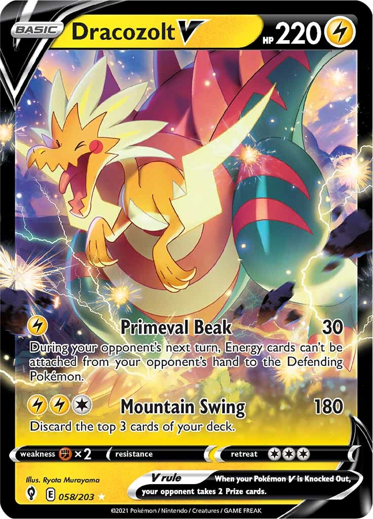 Dracozolt V (058/203) [Sword & Shield: Evolving Skies] | Odin's Place