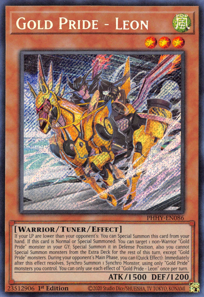 Gold Pride - Leon [PHHY-EN086] Secret Rare | Odin's Place