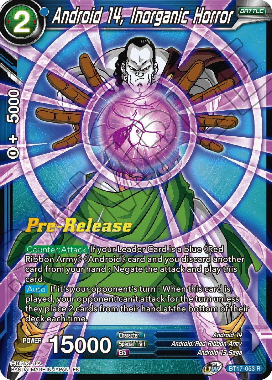 Android 14, Inorganic Horror (BT17-053) [Ultimate Squad Prerelease Promos] | Odin's Place