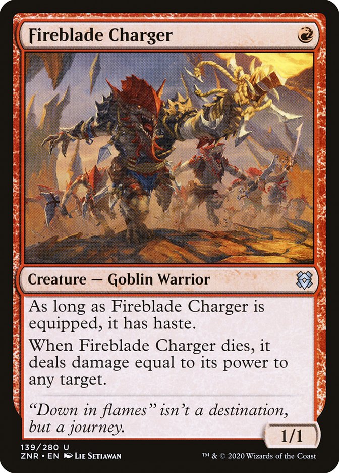 Fireblade Charger [Zendikar Rising] | Odin's Place