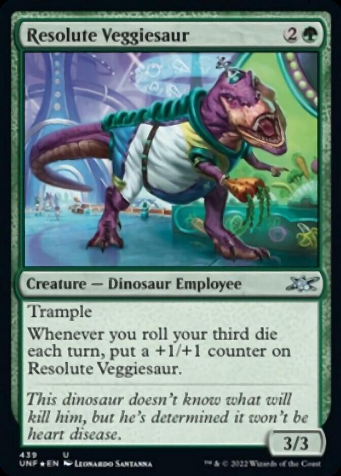 Resolute Veggiesaur (Galaxy Foil) [Unfinity] | Odin's Place