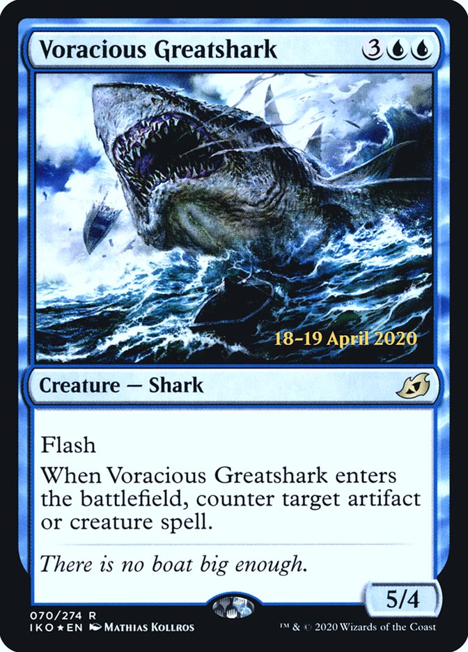 Voracious Greatshark [Ikoria: Lair of Behemoths Prerelease Promos] | Odin's Place