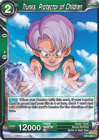 Trunks, Protector of Children (BT1-069) [Galactic Battle] | Odin's Place