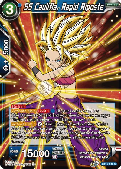 SS Caulifla, Rapid Riposte (BT15-040) [Saiyan Showdown] | Odin's Place