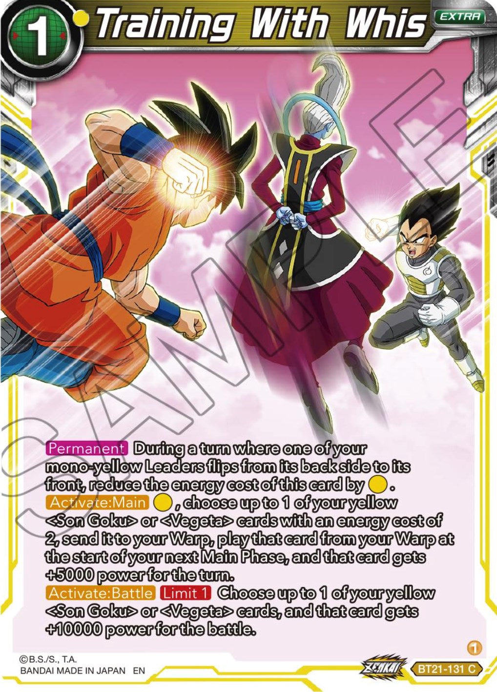 Training With Whis (BT21-131) [Wild Resurgence] | Odin's Place