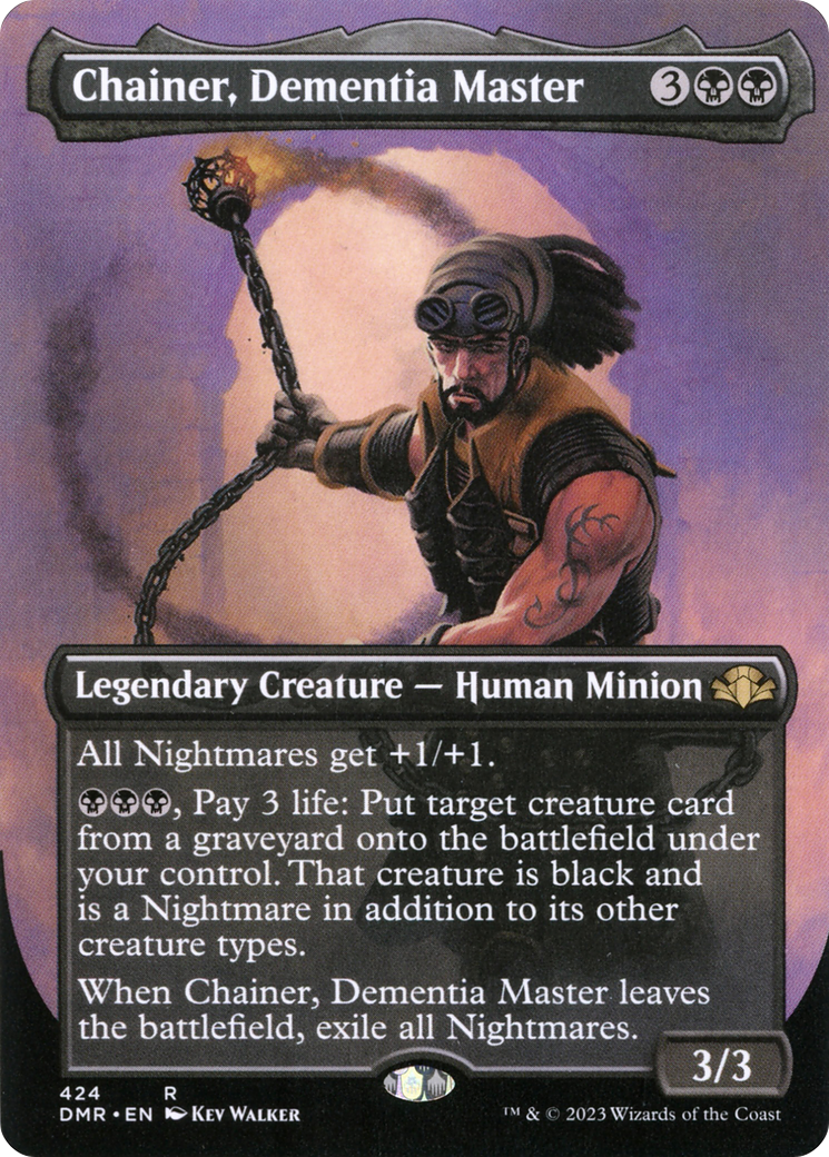 Chainer, Dementia Master (Borderless Alternate Art) [Dominaria Remastered] | Odin's Place
