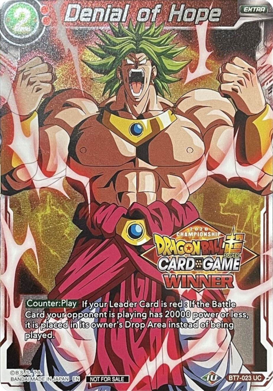Denial of Hope (Winner Stamped) (BT7-023) [Tournament Promotion Cards] | Odin's Place