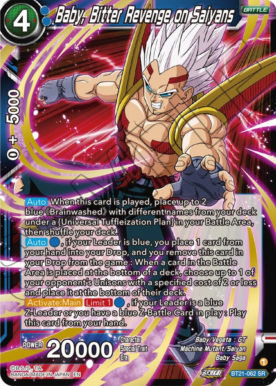 Baby, Bitter Revenge on Saiyans (BT21-062) [Wild Resurgence] | Odin's Place