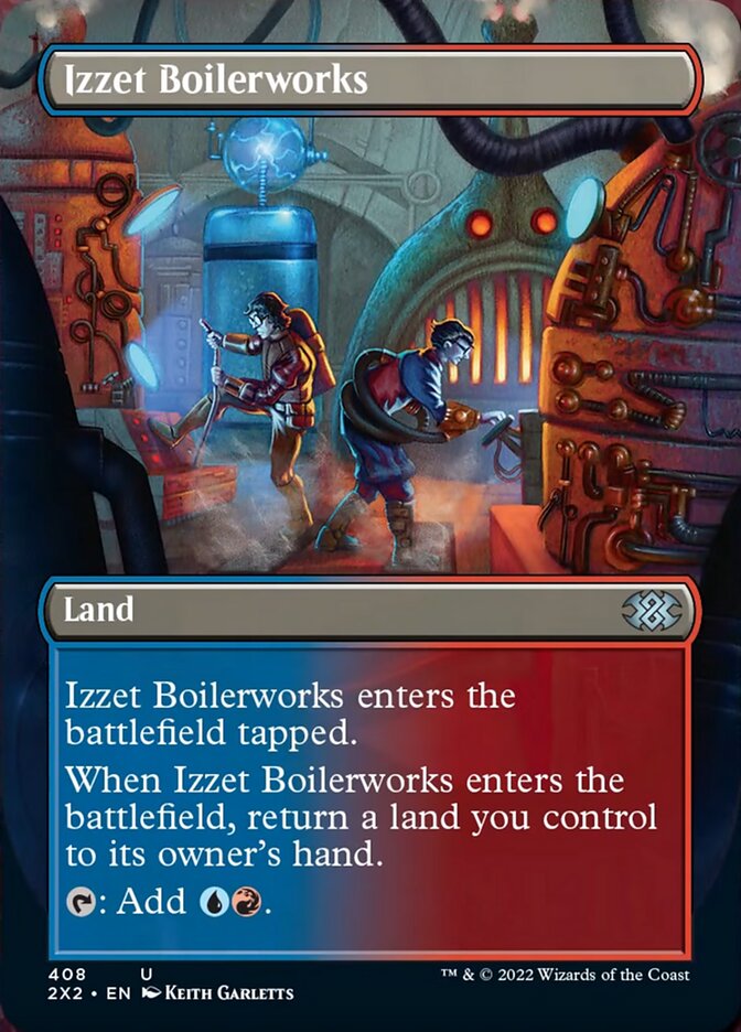 Izzet Boilerworks (Borderless Alternate Art) [Double Masters 2022] | Odin's Place