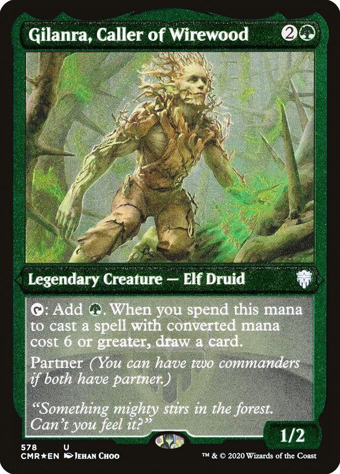 Gilanra, Caller of Wirewood (Etched) [Commander Legends] | Odin's Place