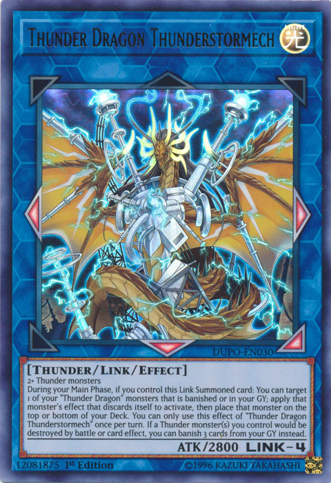 Thunder Dragon Thunderstormech [DUPO-EN030] Ultra Rare | Odin's Place