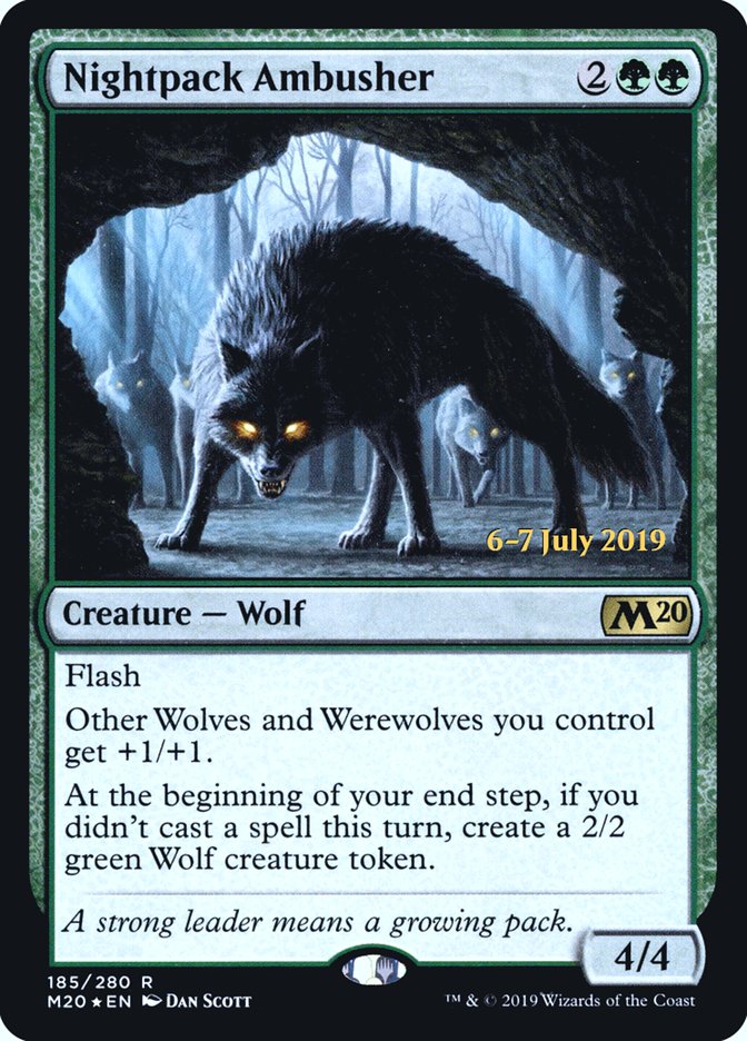 Nightpack Ambusher [Core Set 2020 Prerelease Promos] | Odin's Place