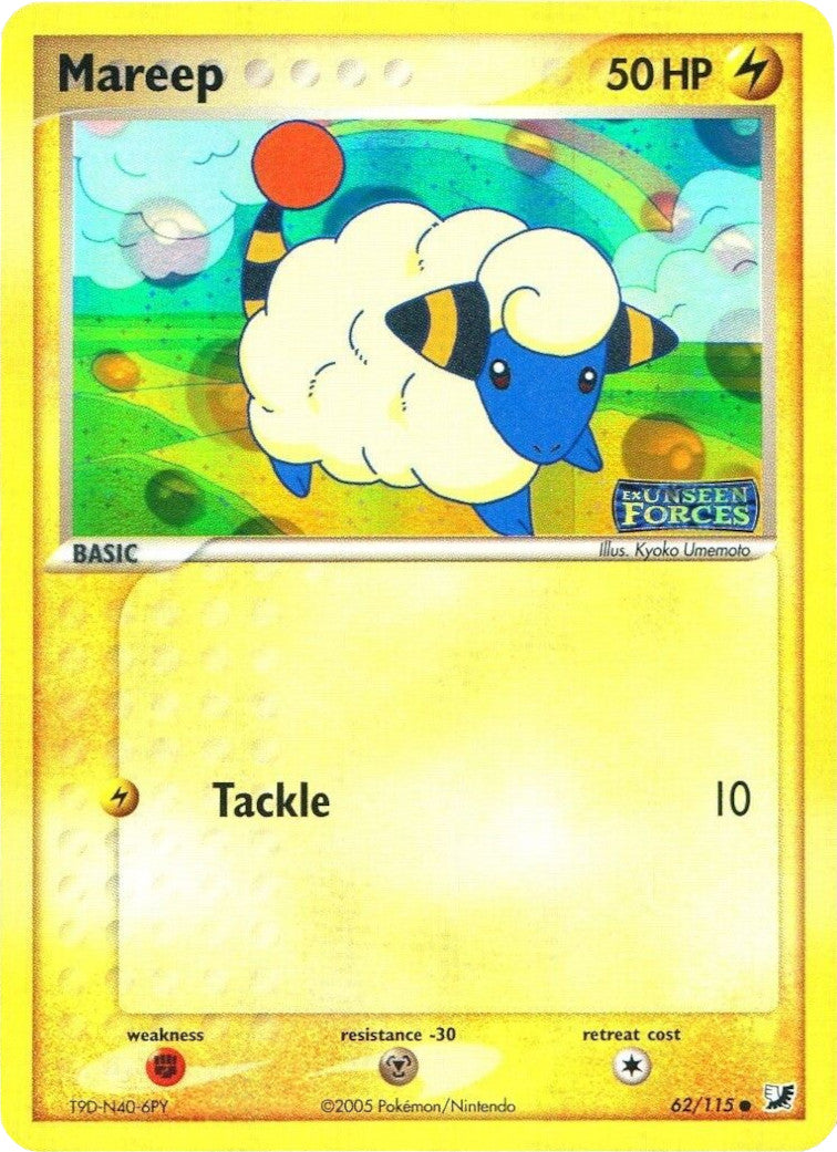 Mareep (62/115) (Stamped) [EX: Unseen Forces] | Odin's Place