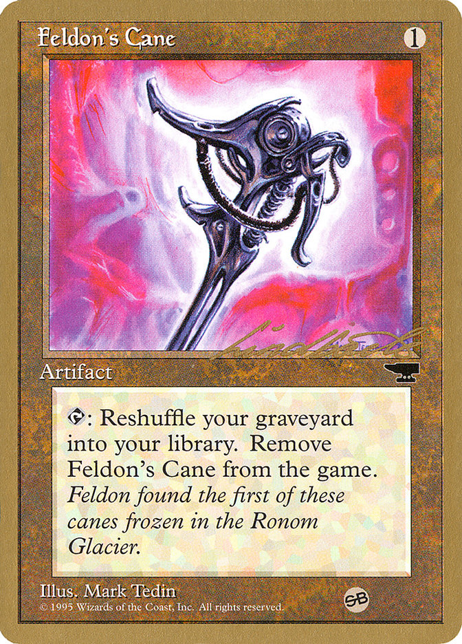 Feldon's Cane (Leon Lindback) (SB) [Pro Tour Collector Set] | Odin's Place