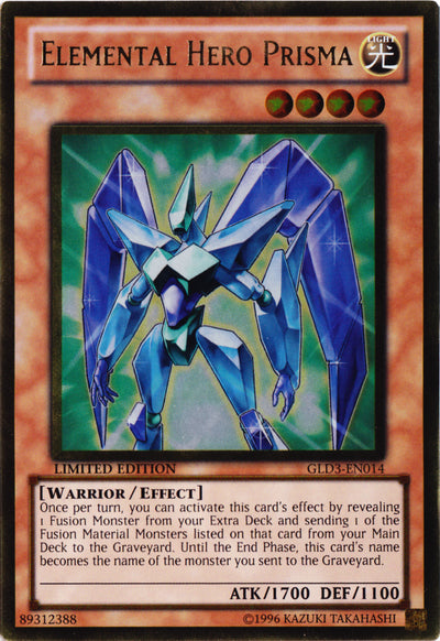 Elemental Hero Prisma [GLD3-EN014] Gold Rare | Odin's Place