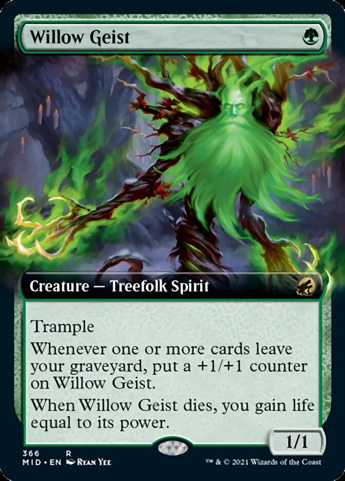 Willow Geist (Extended Art) [Innistrad: Midnight Hunt] | Odin's Place