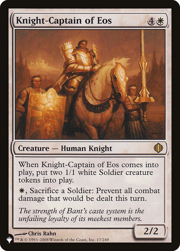 Knight-Captain of Eos [The List] | Odin's Place