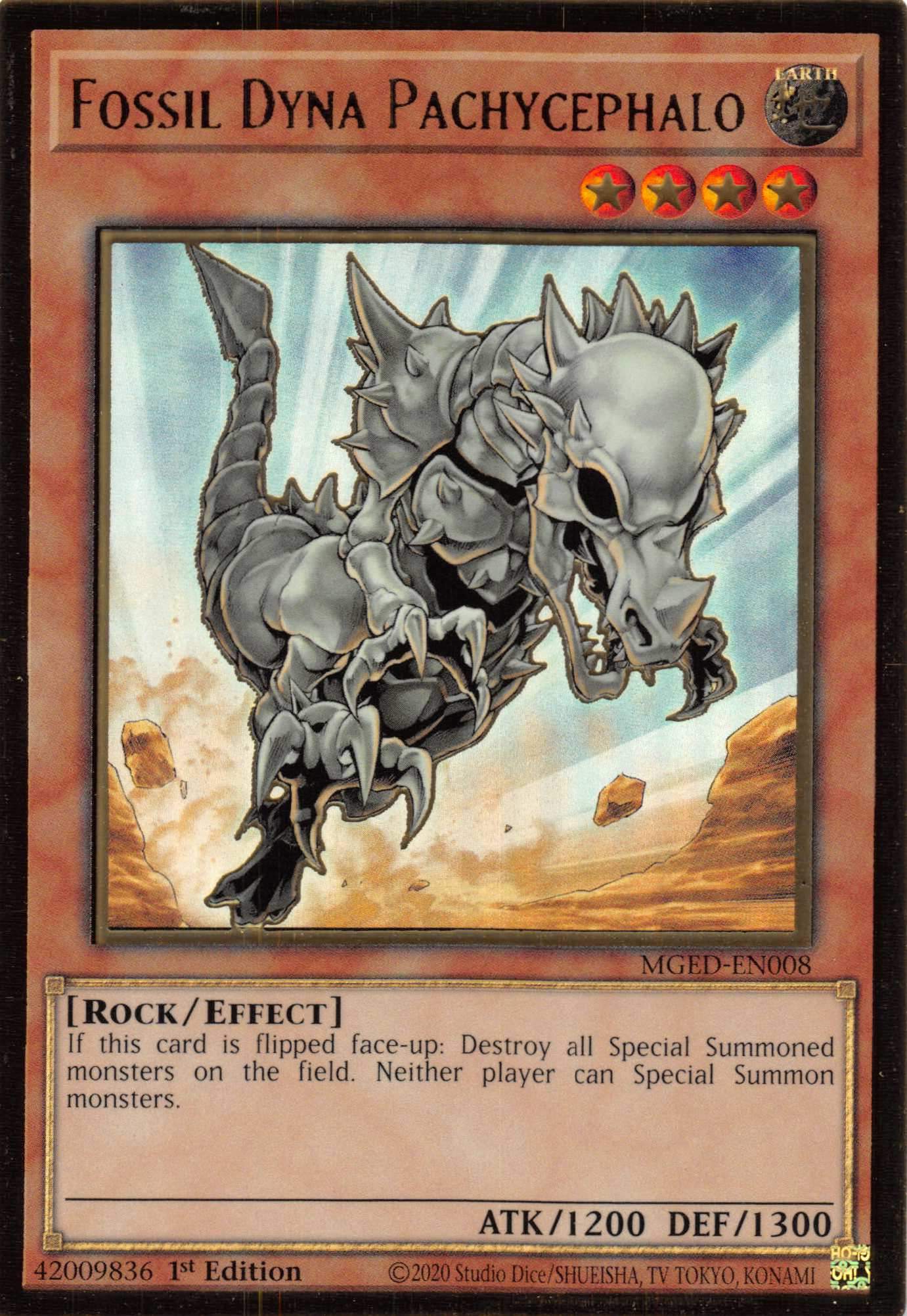 Fossil Dyna Pachycephalo [MGED-EN008] Gold Rare | Odin's Place