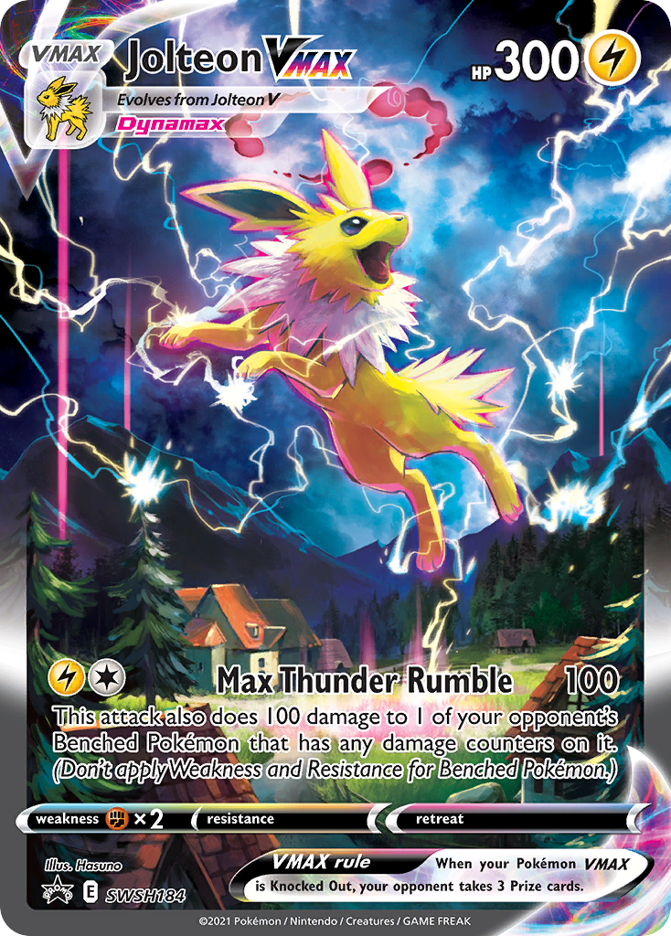 Jolteon VMAX (SWSH184) (Jumbo Card) [Sword & Shield: Black Star Promos] | Odin's Place