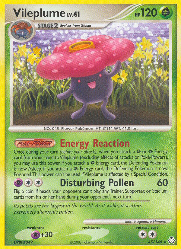 Vileplume (45/146) [Diamond & Pearl: Legends Awakened] | Odin's Place