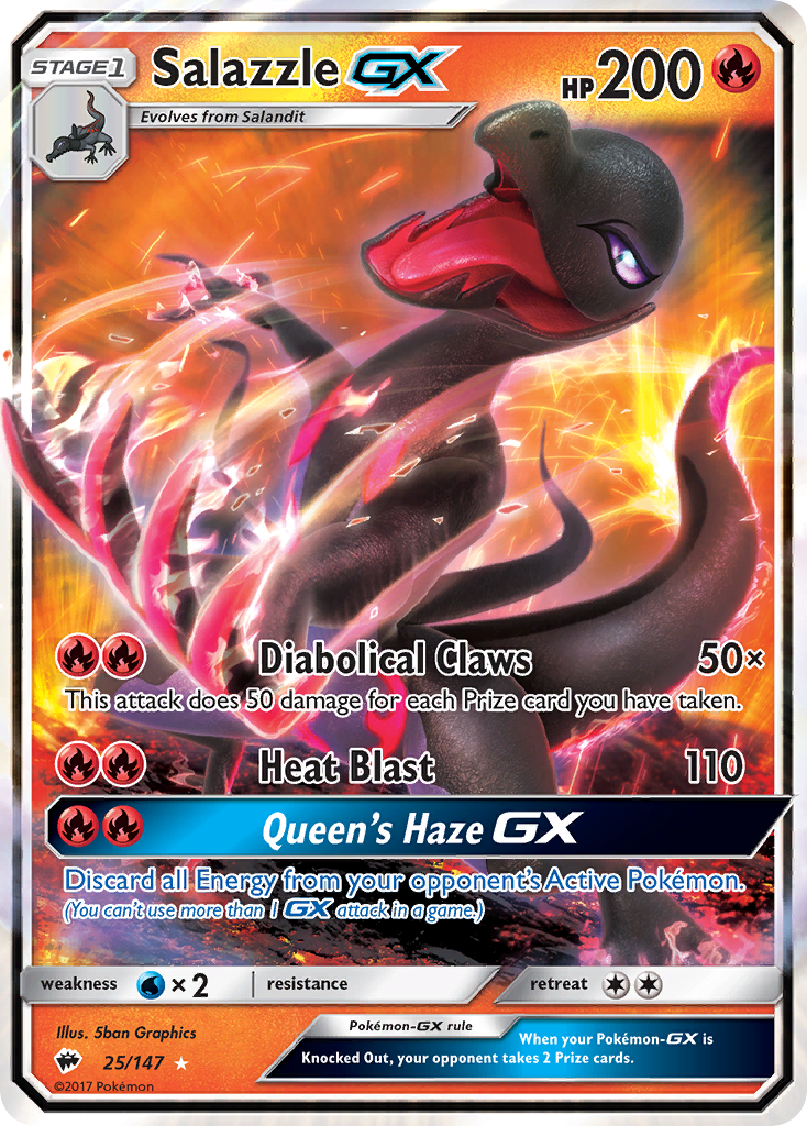Salazzle GX (25/147) [Sun & Moon: Burning Shadows] | Odin's Place