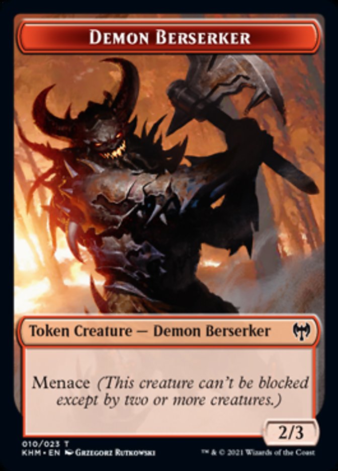 Demon Berserker Token [Kaldheim Tokens] | Odin's Place