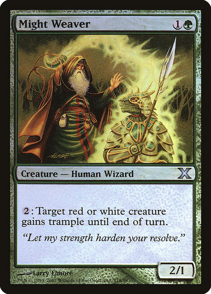 Might Weaver (Premium Foil) [Tenth Edition] | Odin's Place