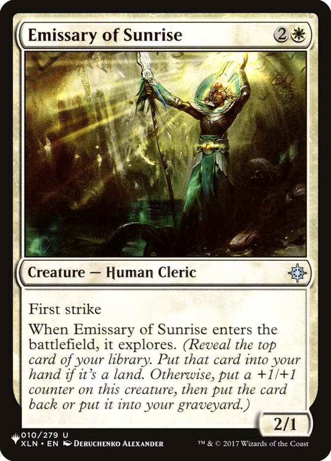 Emissary of Sunrise [The List] | Odin's Place