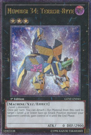 Number 34: Terror-Byte [GENF-EN041] Ultimate Rare | Odin's Place
