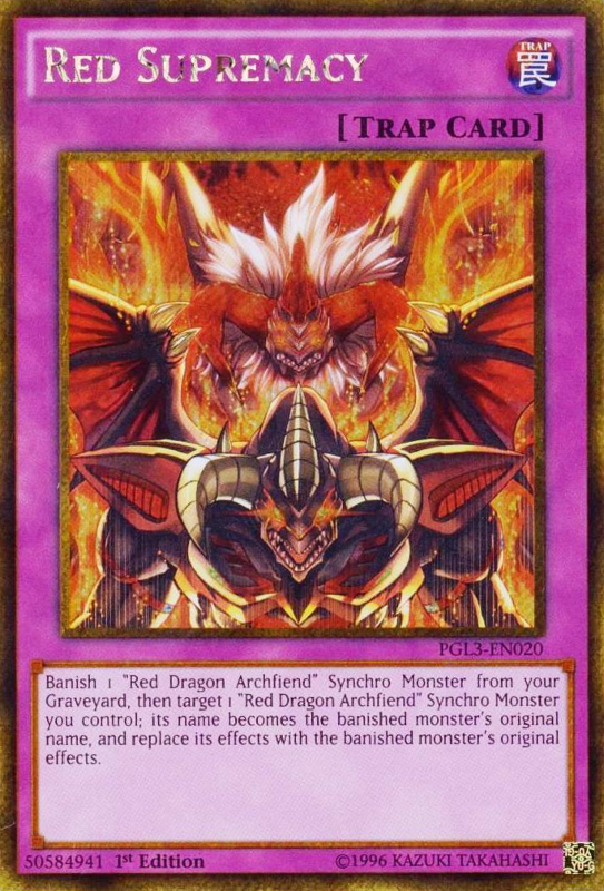 Red Supremacy [PGL3-EN020] Gold Secret Rare | Odin's Place