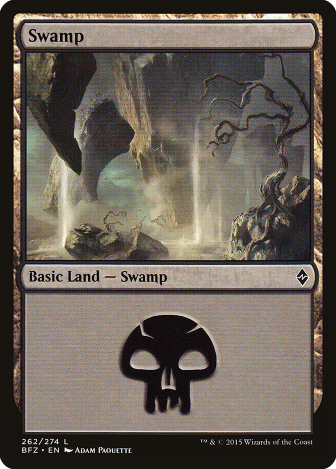Swamp (262) [Battle for Zendikar] | Odin's Place