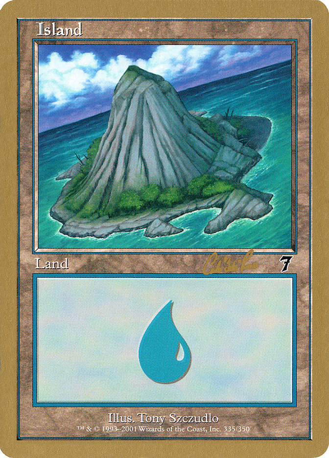 Island (cr335b) (Carlos Romao) [World Championship Decks 2002] | Odin's Place