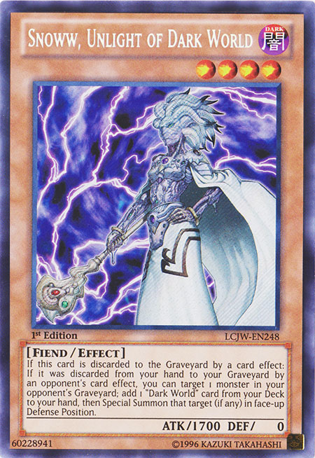 Snoww, Unlight of Dark World [LCJW-EN248] Secret Rare | Odin's Place