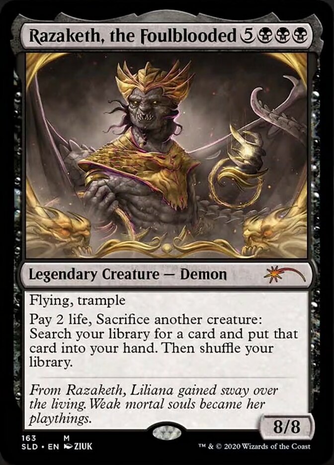 Razaketh, the Foulblooded (Foil Etched) [Secret Lair Drop Series] | Odin's Place