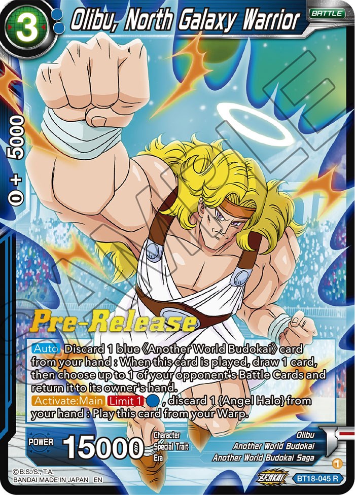 Olibu, North Galaxy Warrior (BT18-045) [Dawn of the Z-Legends Prerelease Promos] | Odin's Place