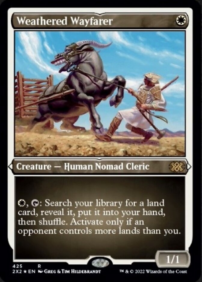 Weathered Wayfarer (Foil Etched) [Double Masters 2022] | Odin's Place