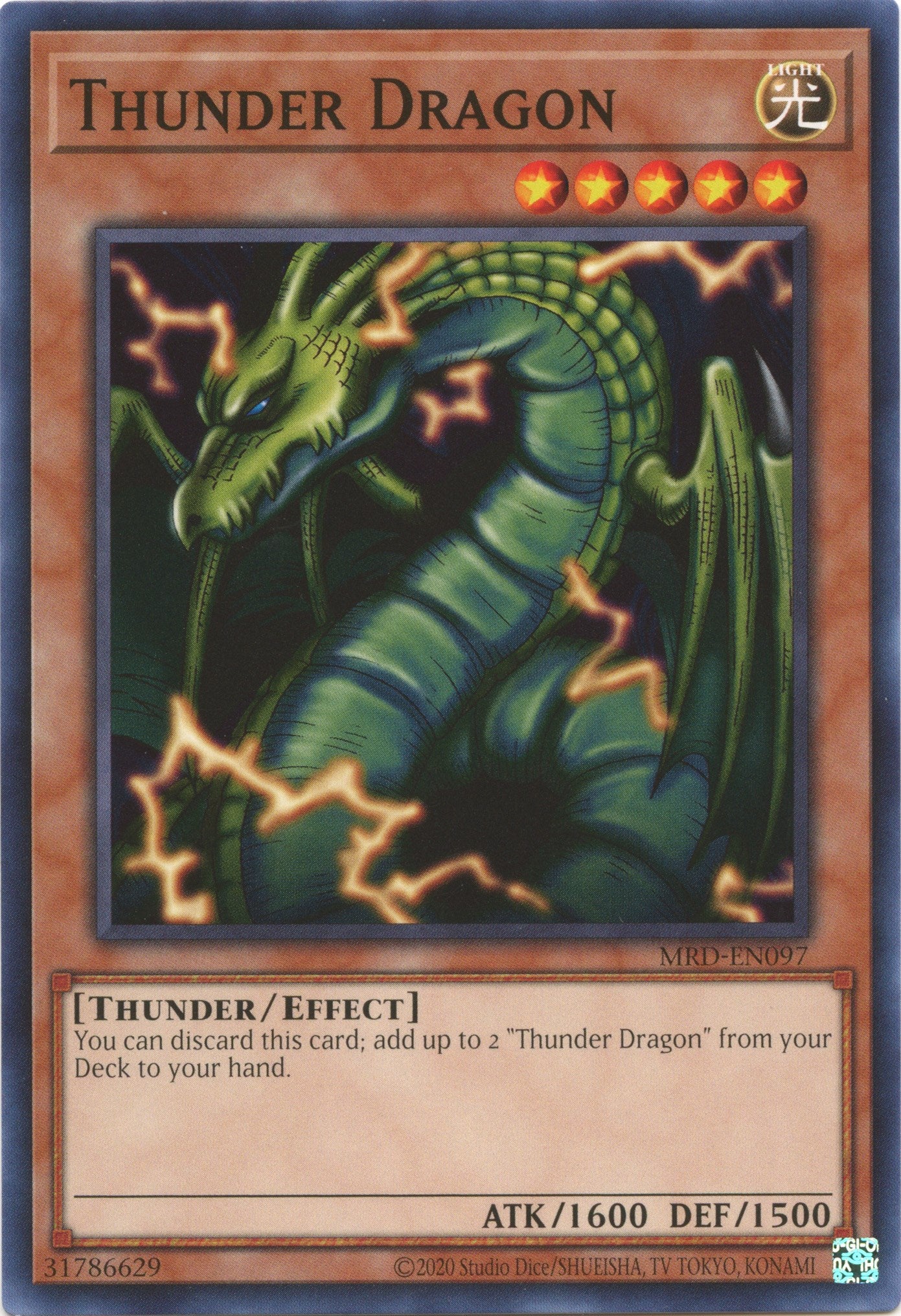 Thunder Dragon (25th Anniversary) [MRD-EN097] Common | Odin's Place