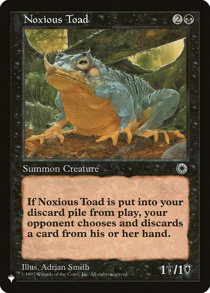 Noxious Toad [The List] | Odin's Place