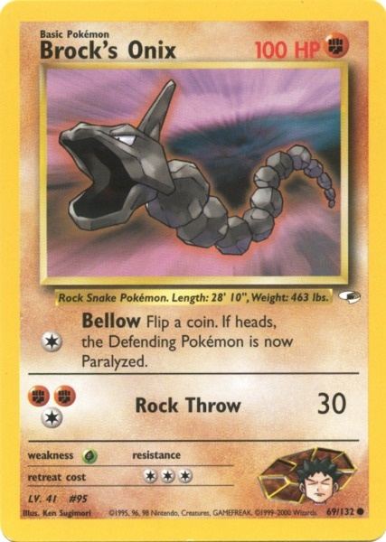 Brock's Onix (69/132) [Gym Heroes Unlimited] | Odin's Place