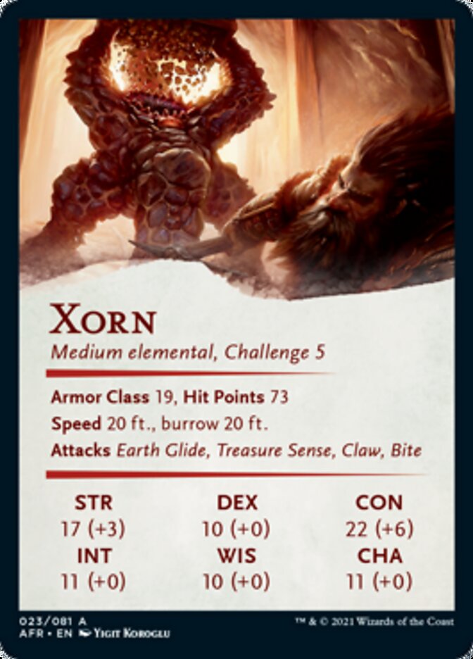 Xorn Art Card [Dungeons & Dragons: Adventures in the Forgotten Realms Art Series] | Odin's Place