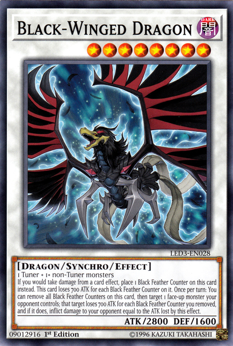 Black-Winged Dragon [LED3-EN028] Common | Odin's Place