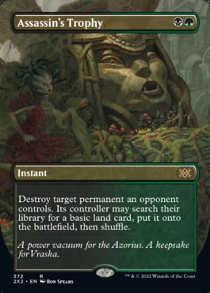 Assassin's Trophy (Borderless Alternate Art) [Double Masters 2022] | Odin's Place