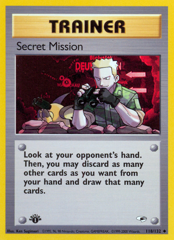 Secret Mission (118/132) [Gym Heroes 1st Edition] | Odin's Place