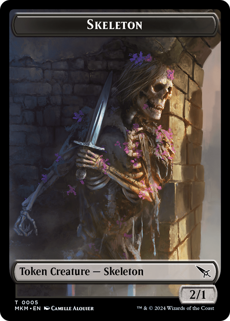 Detective // Skeleton Double-Sided Token [Murders at Karlov Manor Tokens] | Odin's Place