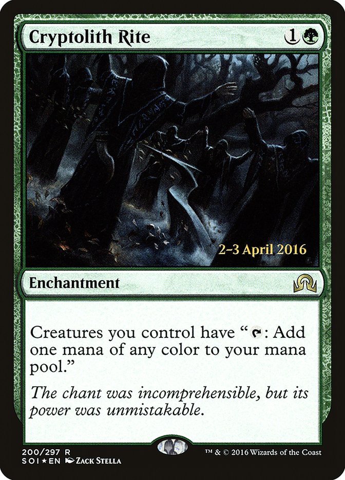 Cryptolith Rite (200) [Shadows over Innistrad Prerelease Promos] | Odin's Place