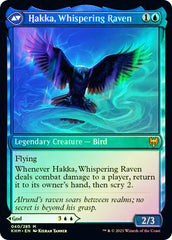 Alrund, God of the Cosmos // Hakka, Whispering Raven [Kaldheim Prerelease Promos] | Odin's Place
