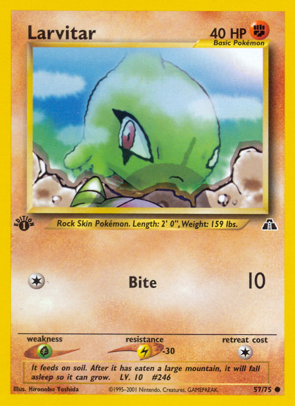 Larvitar (57/75) [Neo Discovery 1st Edition] | Odin's Place