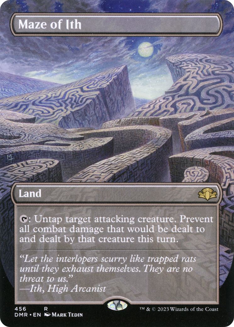 Maze of Ith (Borderless Alternate Art) [Dominaria Remastered] | Odin's Place