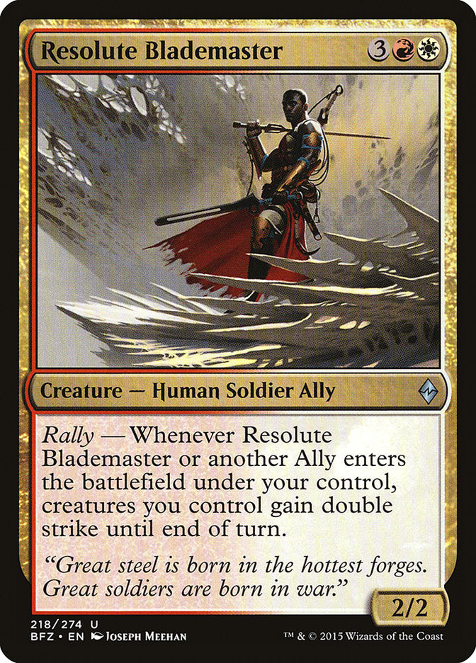 Resolute Blademaster (218) [Battle for Zendikar] | Odin's Place