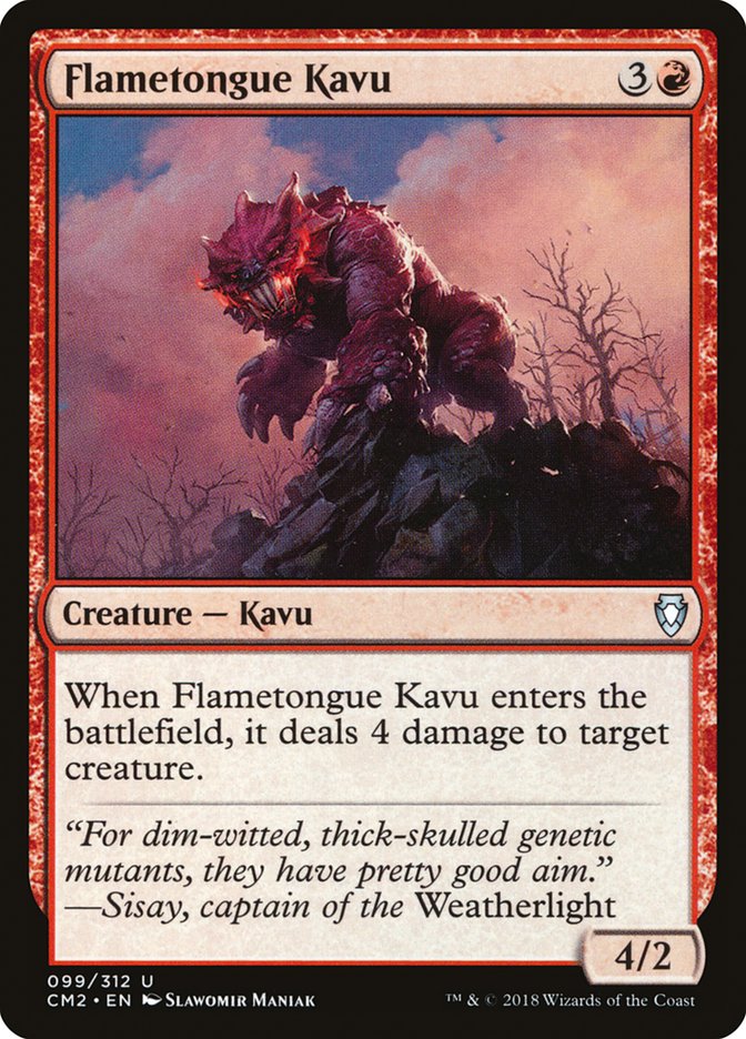 Flametongue Kavu (99) [Commander Anthology Volume II] | Odin's Place
